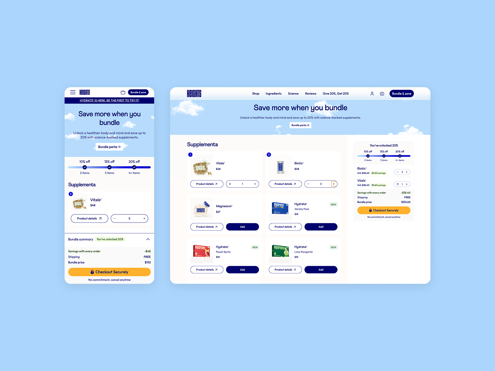 Volume discount with learn more info