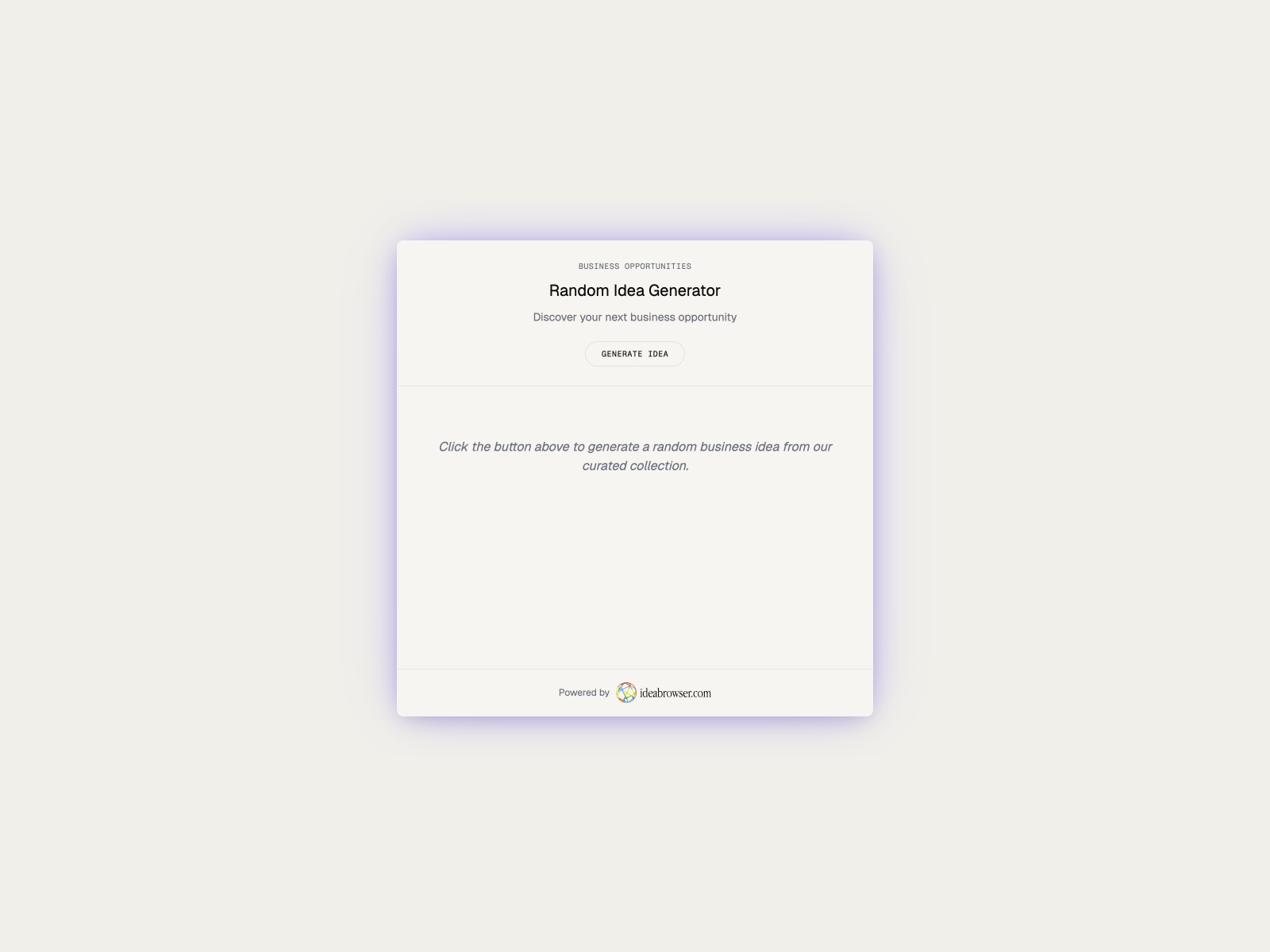 Idea Generator