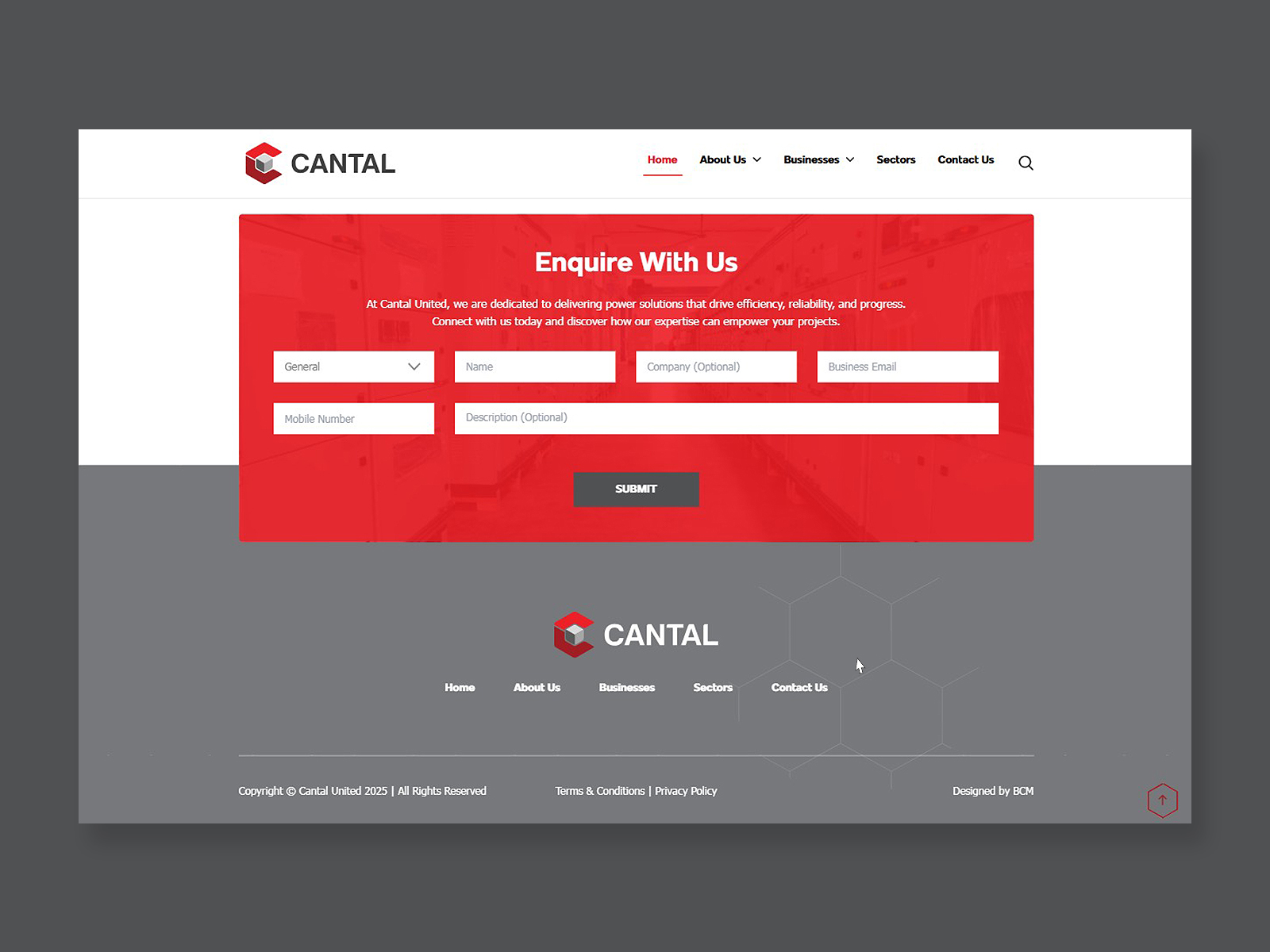 Footer Hover Effect