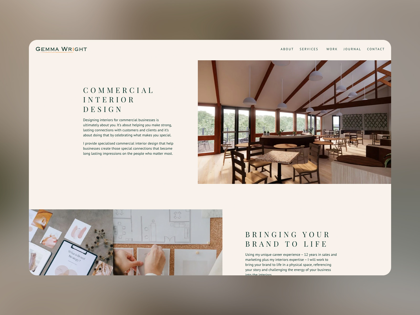 Split-screen layout