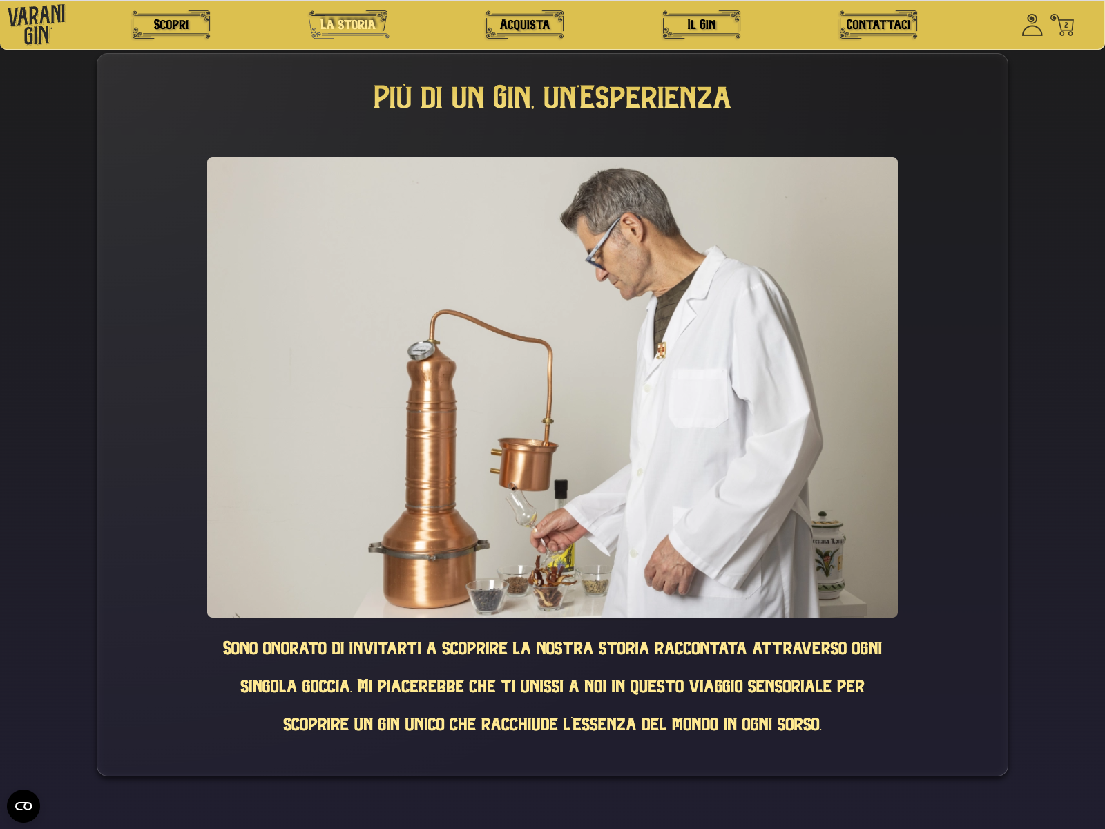 Varani Gin blends tradition and innovation: a balance of rare botanicals, scientific rigor and artisanal distillation. A free spirit without borders, offering a unique sensory journey in every sip.