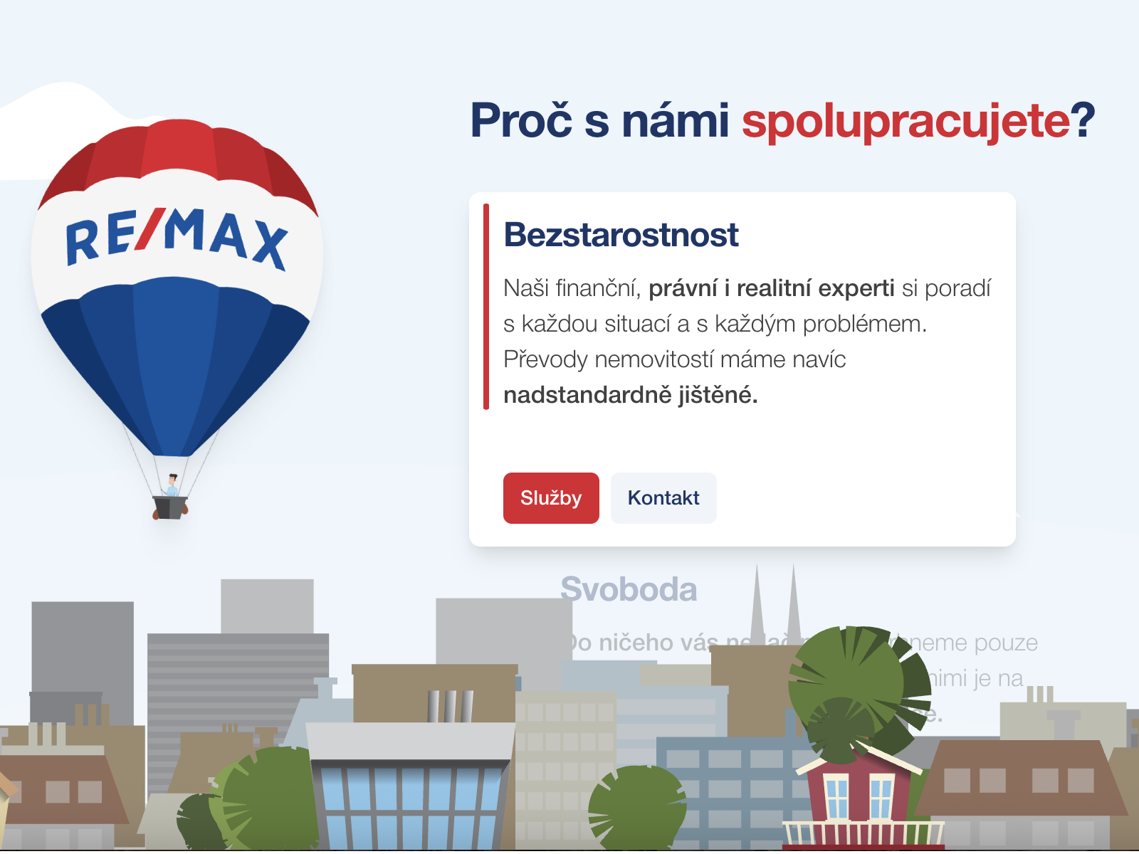 Interactive floating balloon animation bringing the iconic RE/MAX brand to life