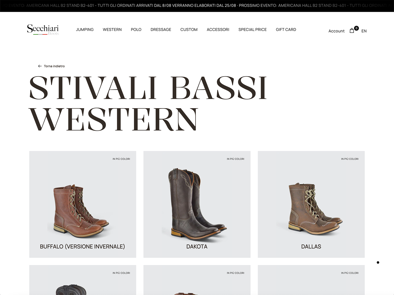 Product Listing – Western Boots