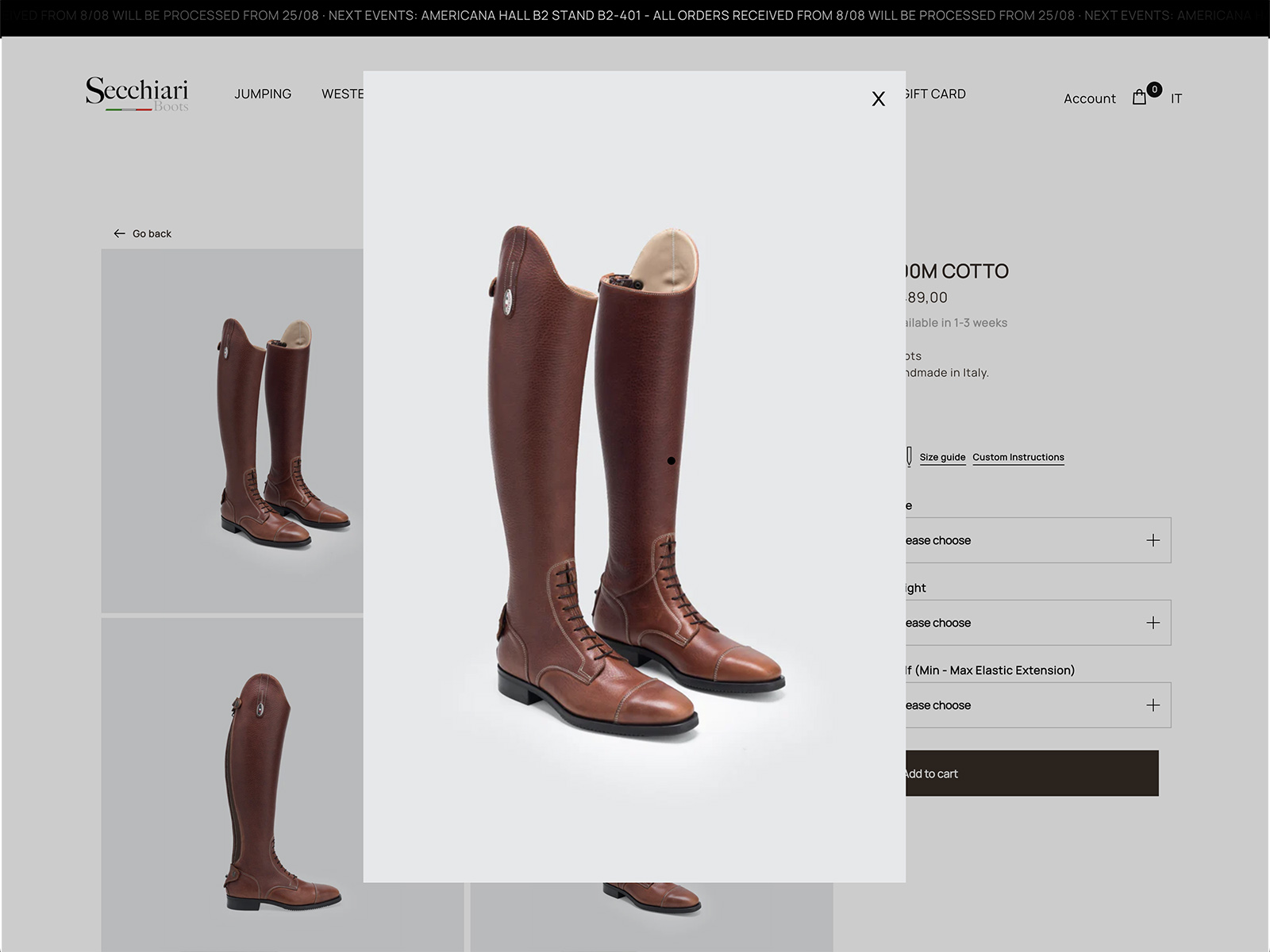 Product Page – Jumping Boots