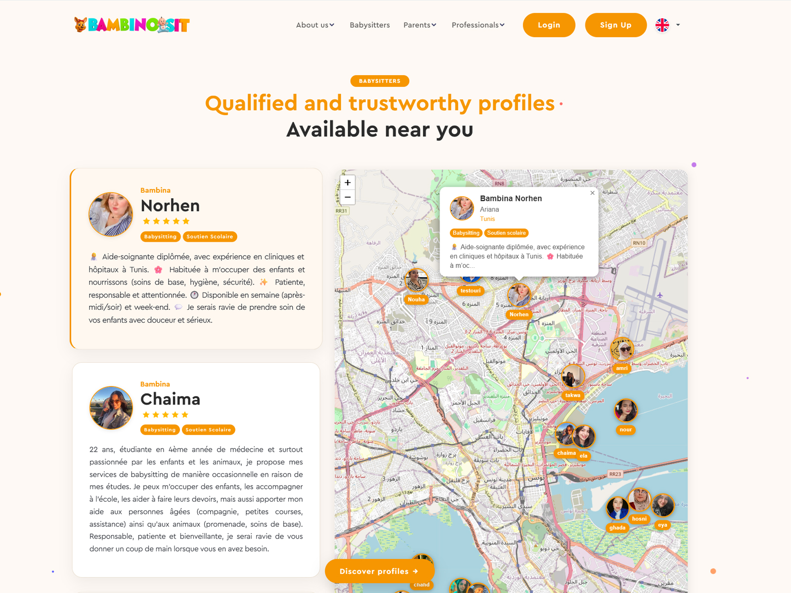 Baby-sitters Map