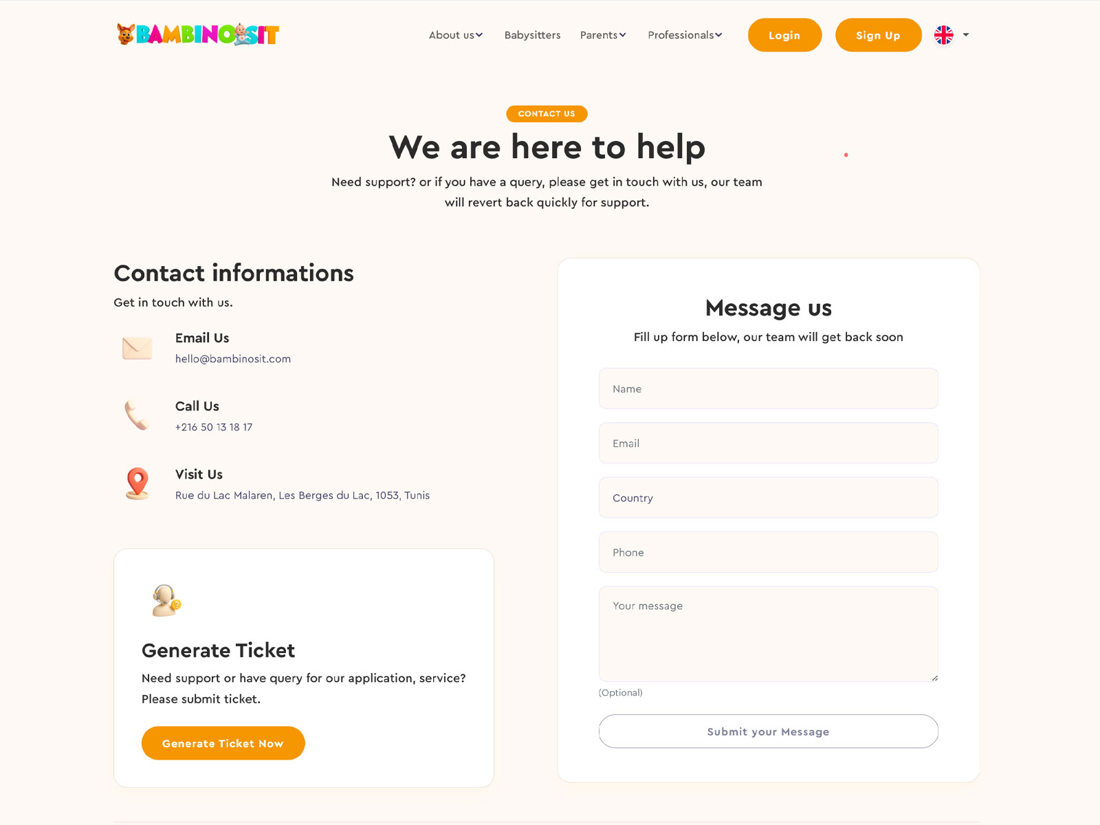 Contact Page