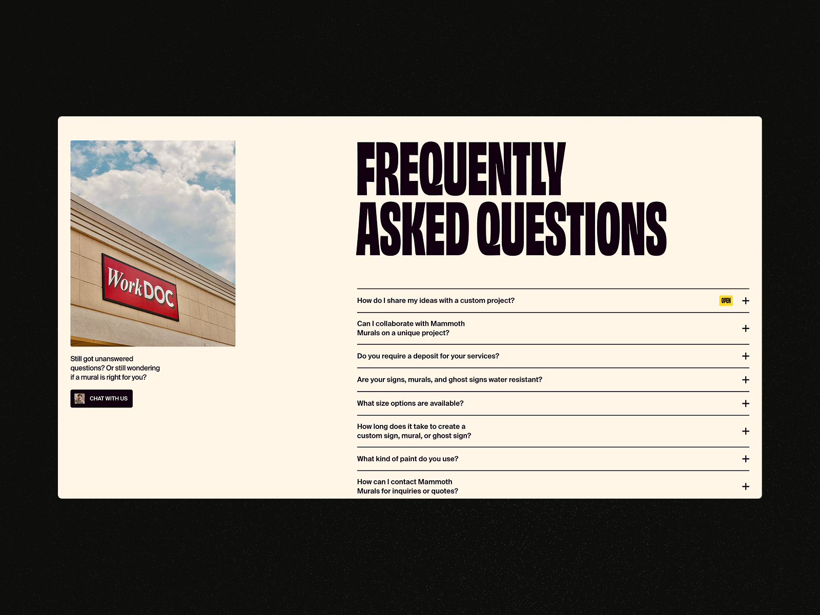 FAQ Page