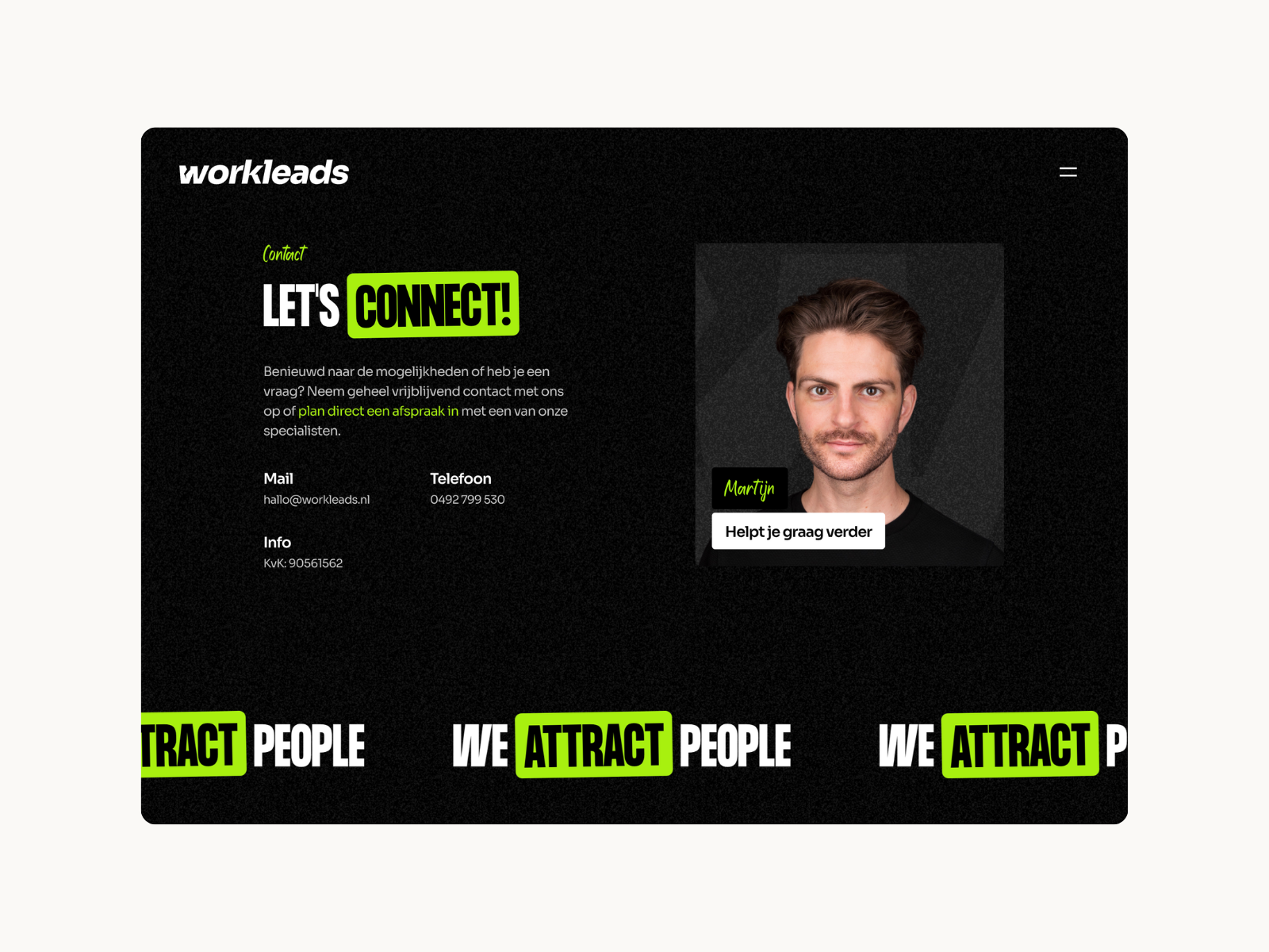 Contact page