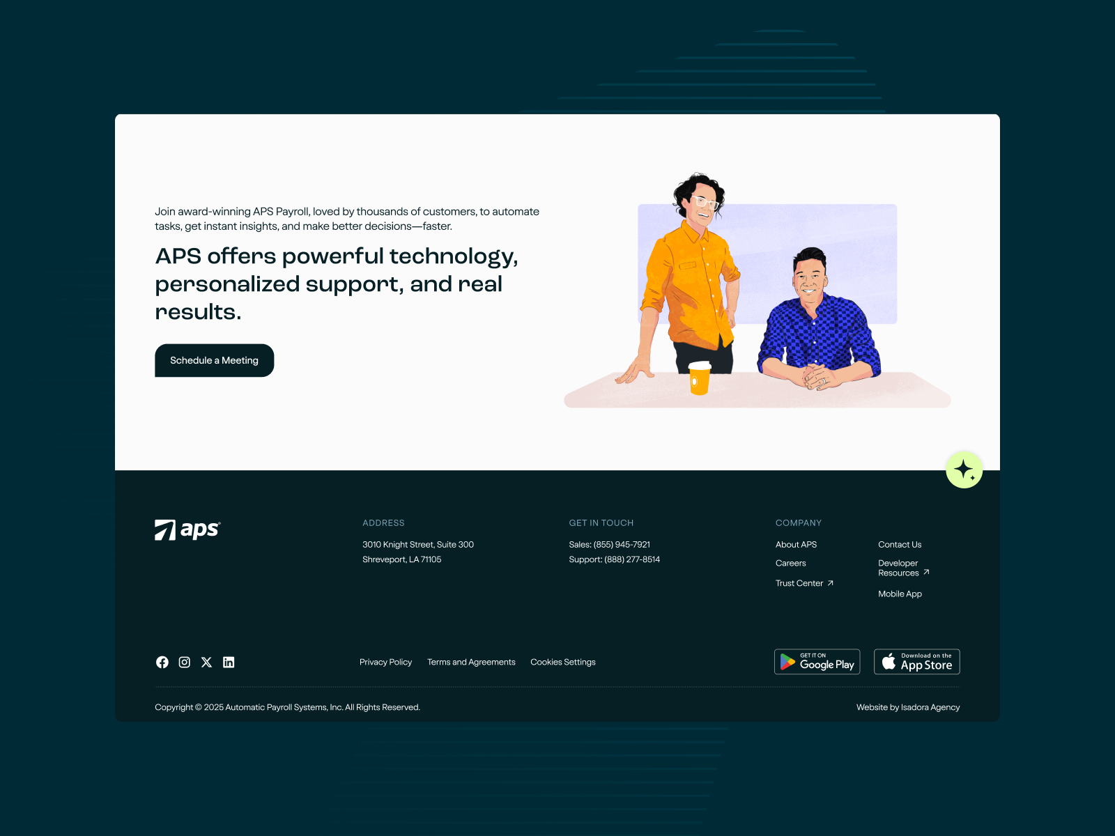 APS Homepage Footer