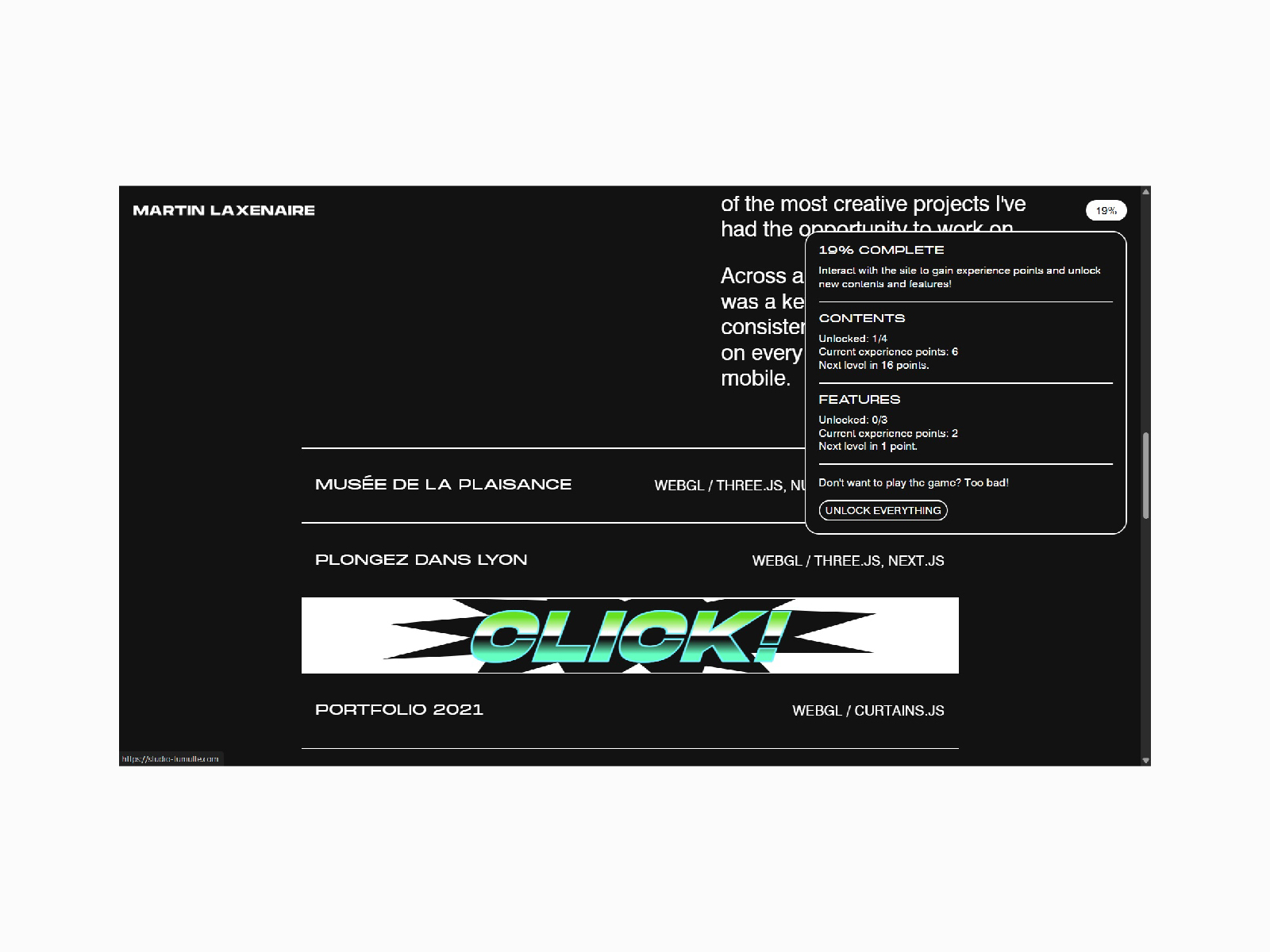 Game notifications and UI elements