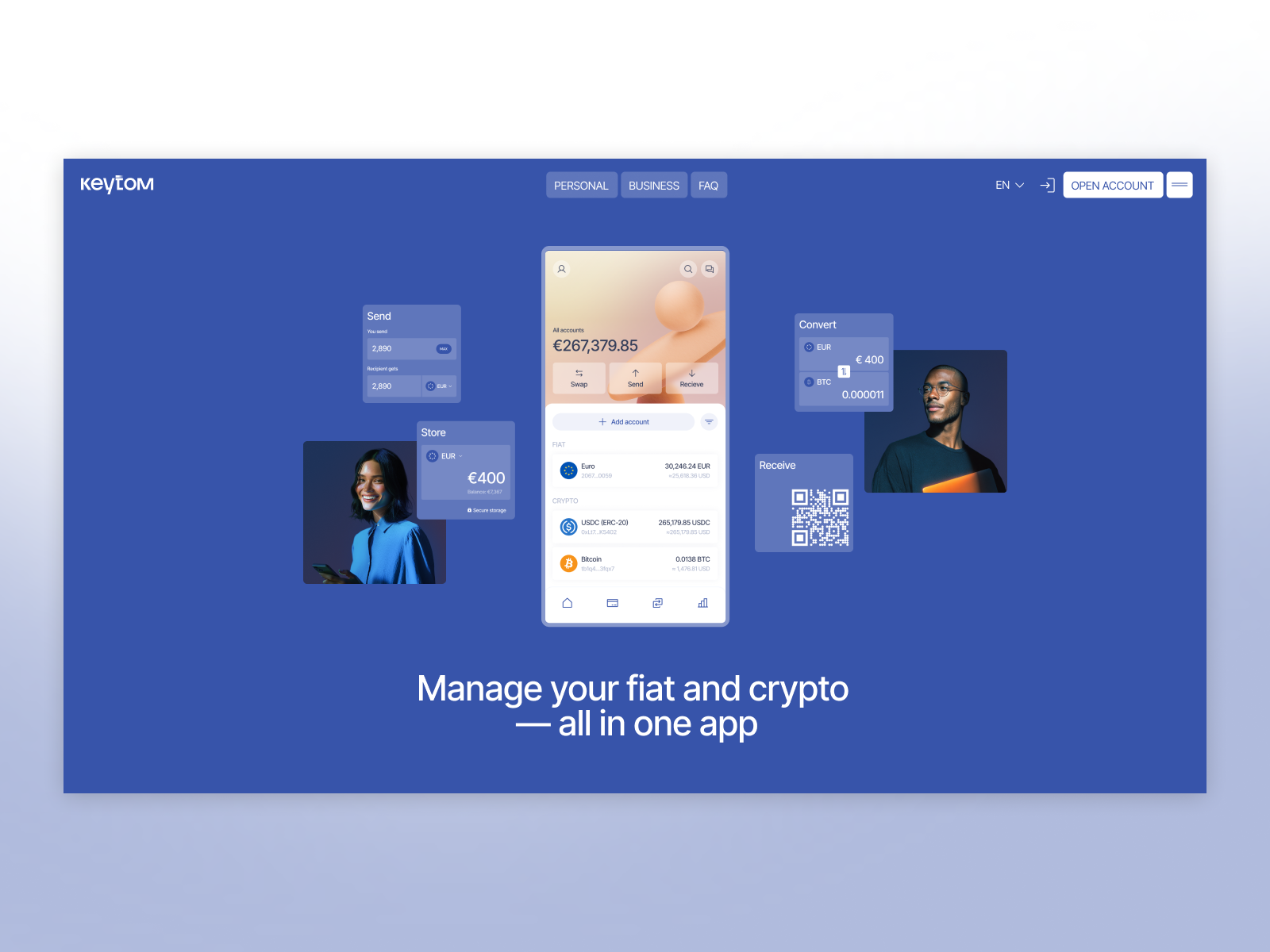 Keytom app page