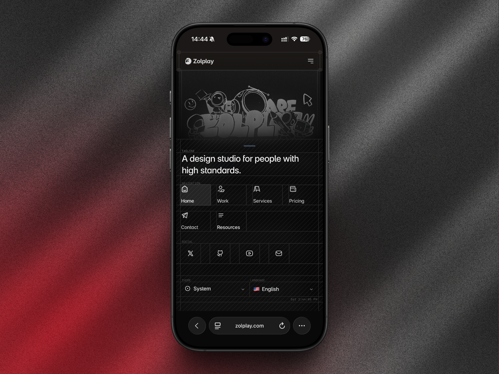 Navigation Menu on Mobile