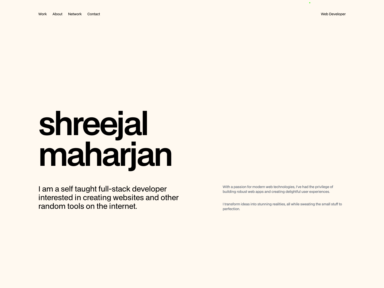 Navigation and header