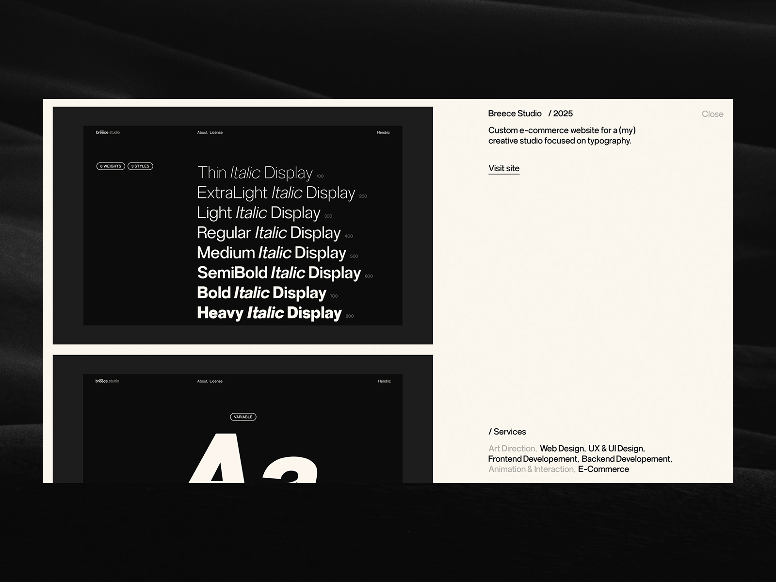 Project Single Page