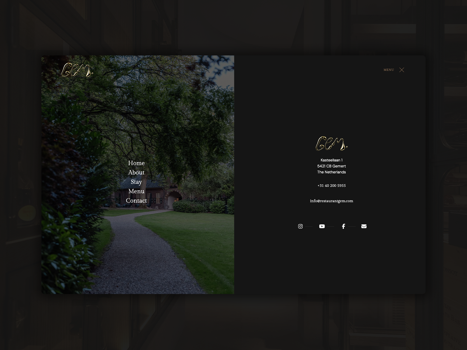 Fullscreen Menu