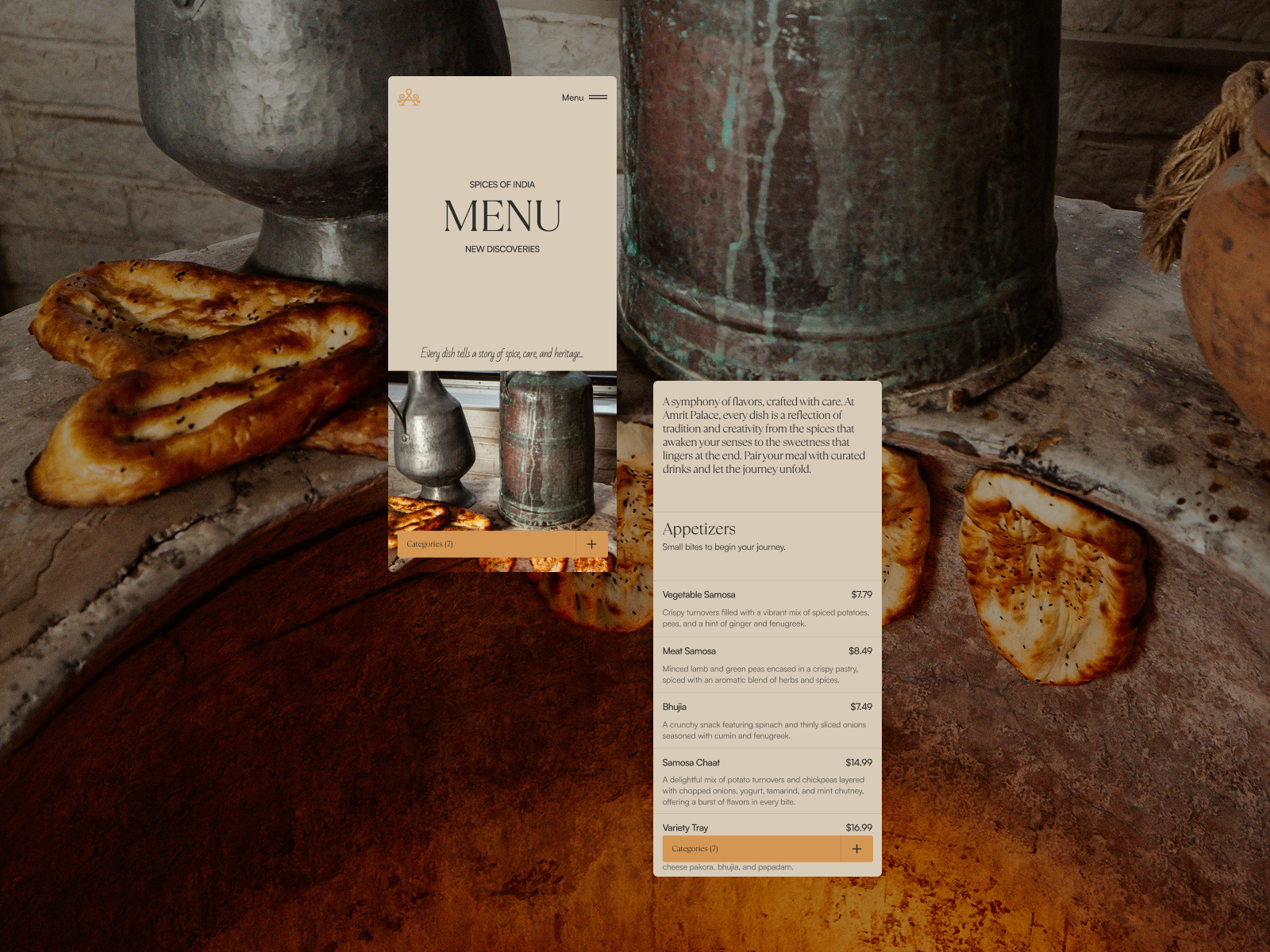Restaurant Menu (Scroll)