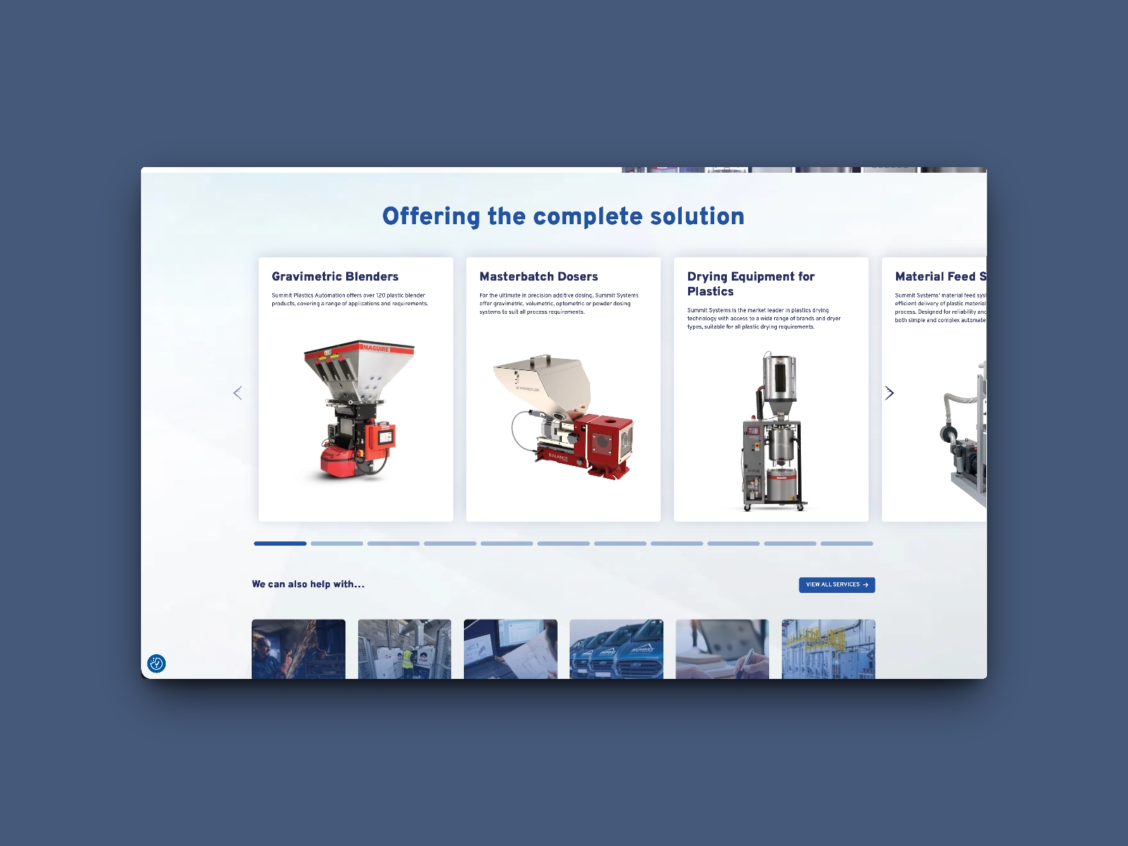 Products & Services Section