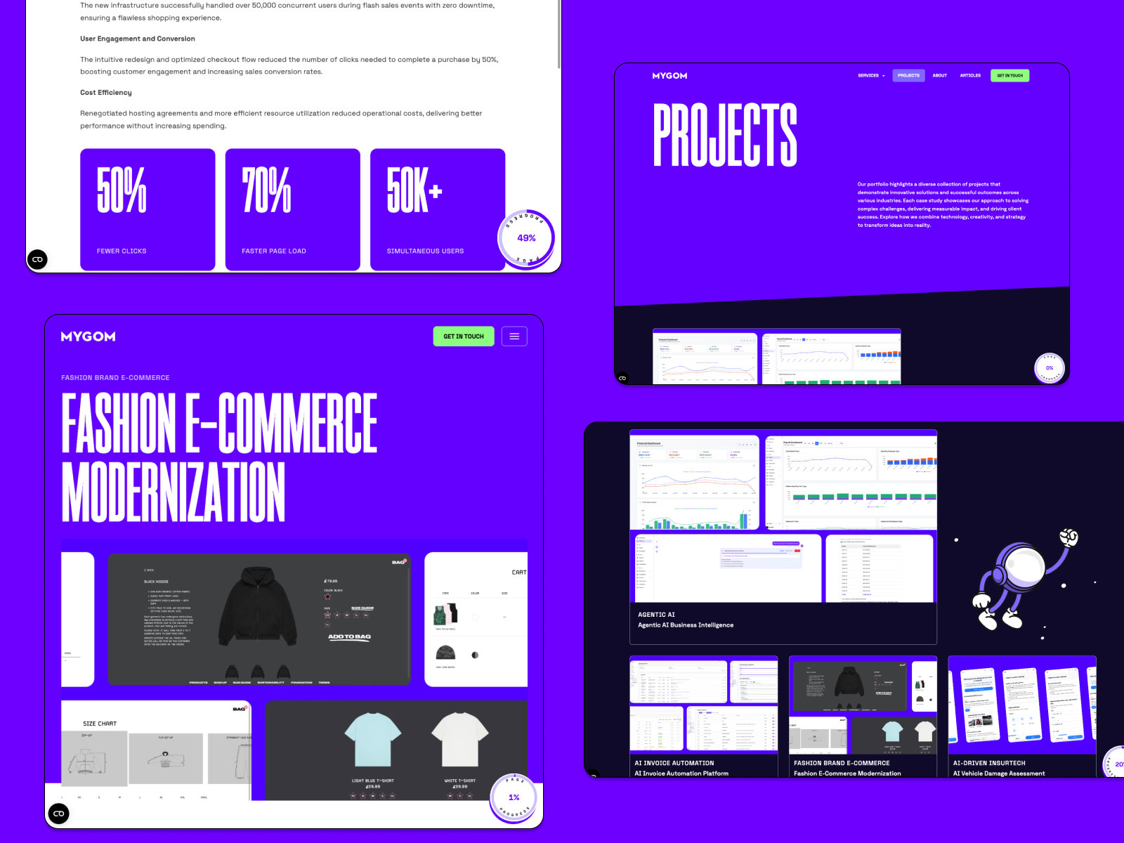 Projects Page - Case Study Gallery