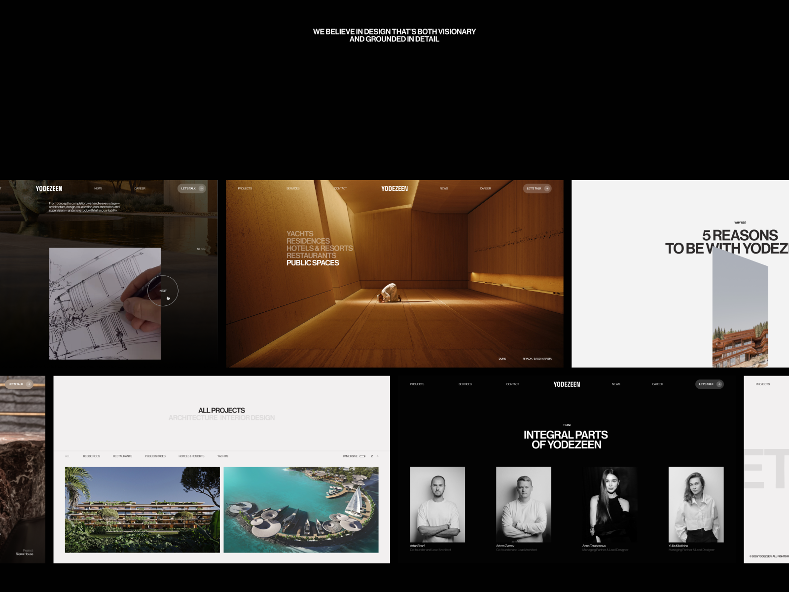 Website layouts