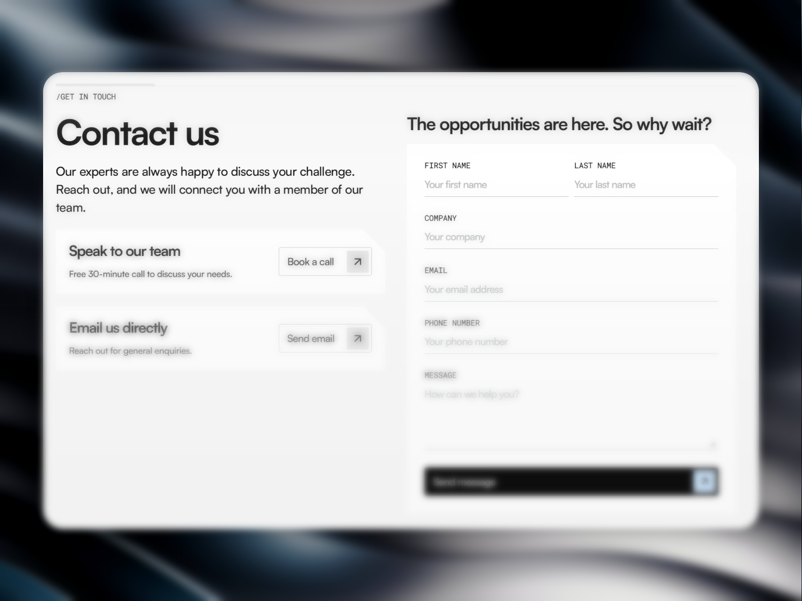 Contact Page