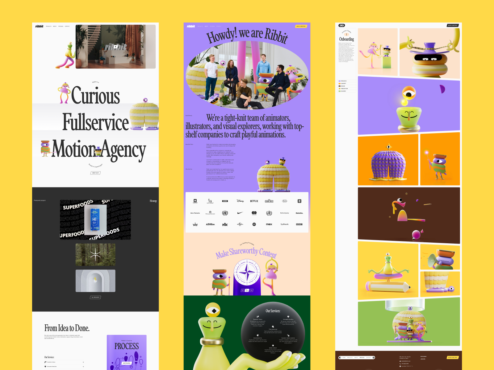 Ribbit - Desktop layout