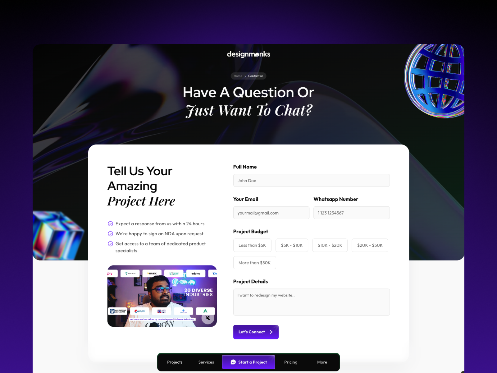 Contact Design Monks – Let’s Build Something Great