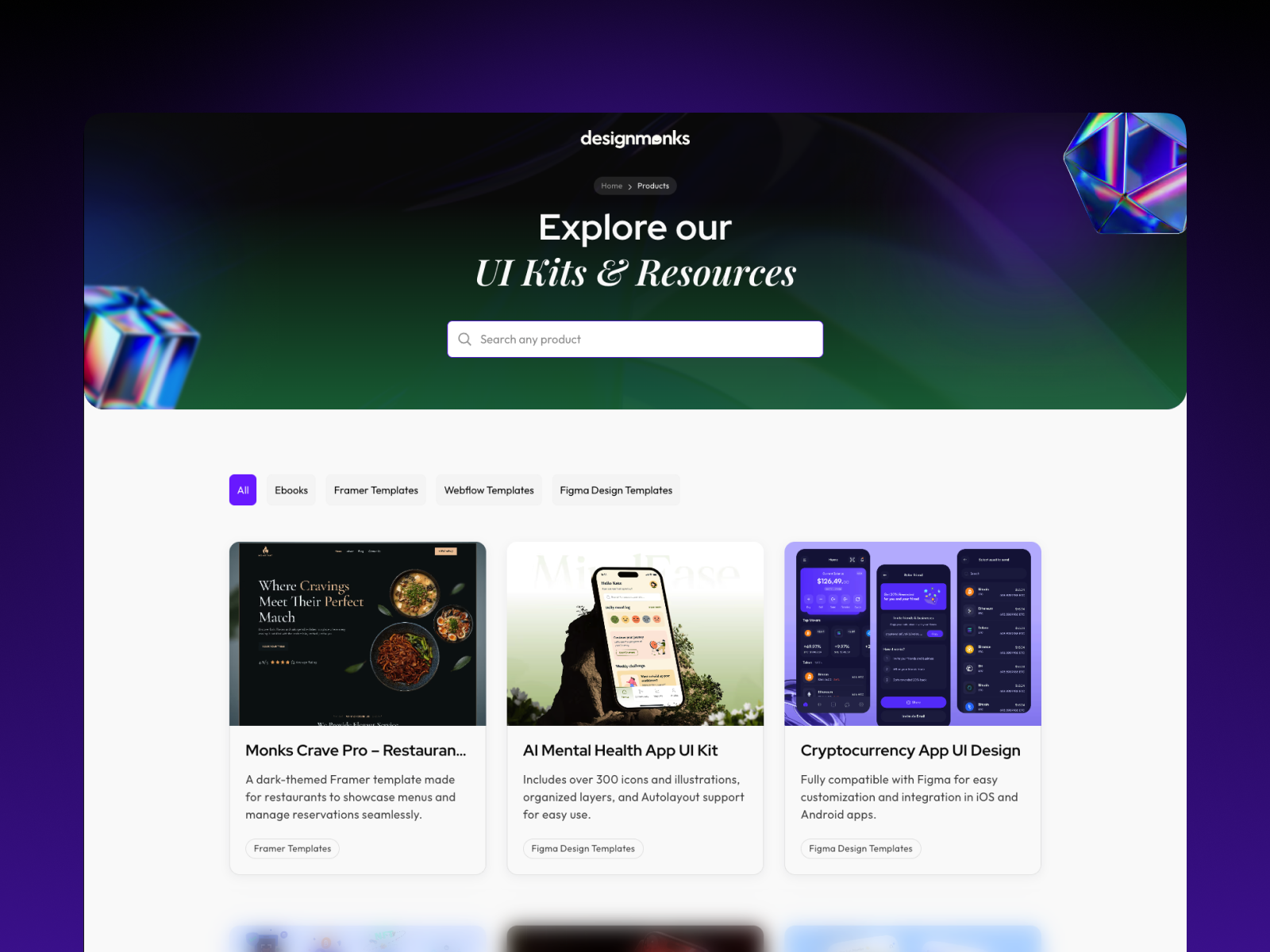 UI Kits & Templates – Design Monks Resources