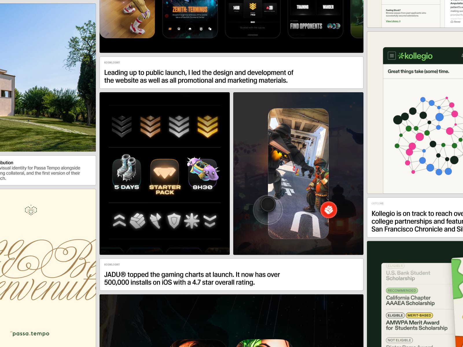 Feature: Project Details and Gallery