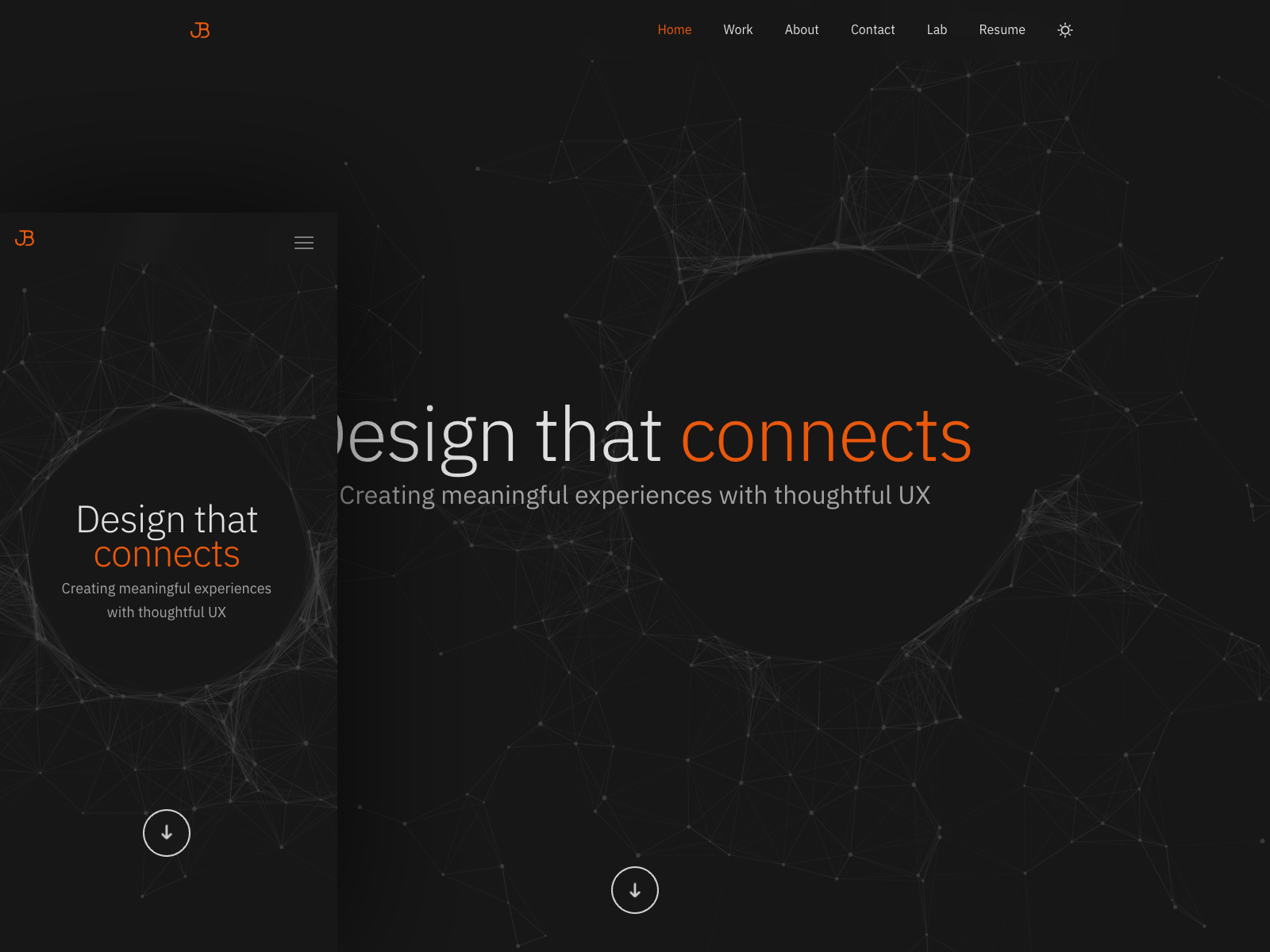 Layout - Mobile Dark Mode