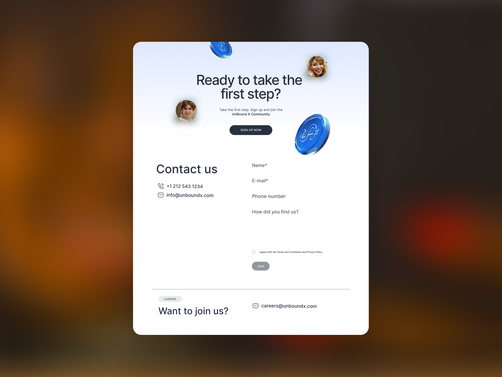 Contact for Fintech company