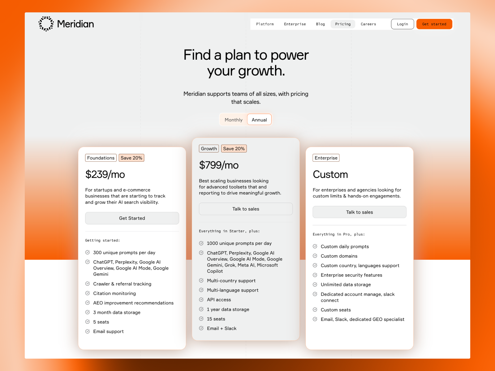 Pricing Page