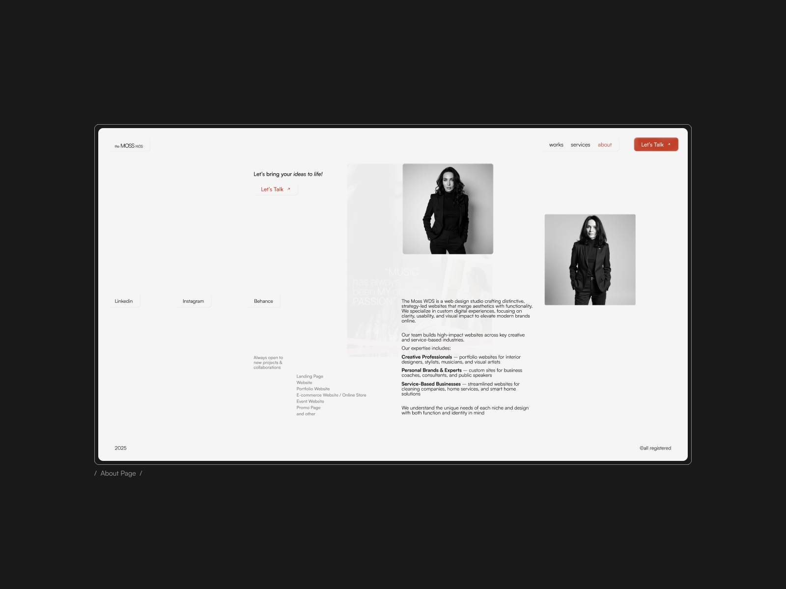 Two Women Behind The Moss — Toronto × Kyiv