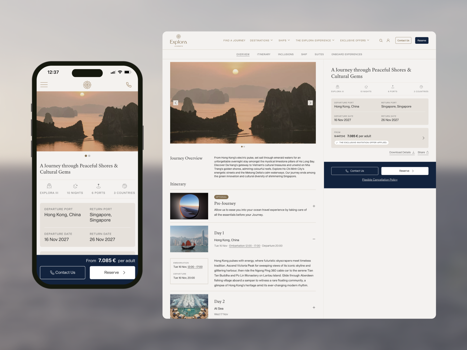 Explora Journeys Product Page