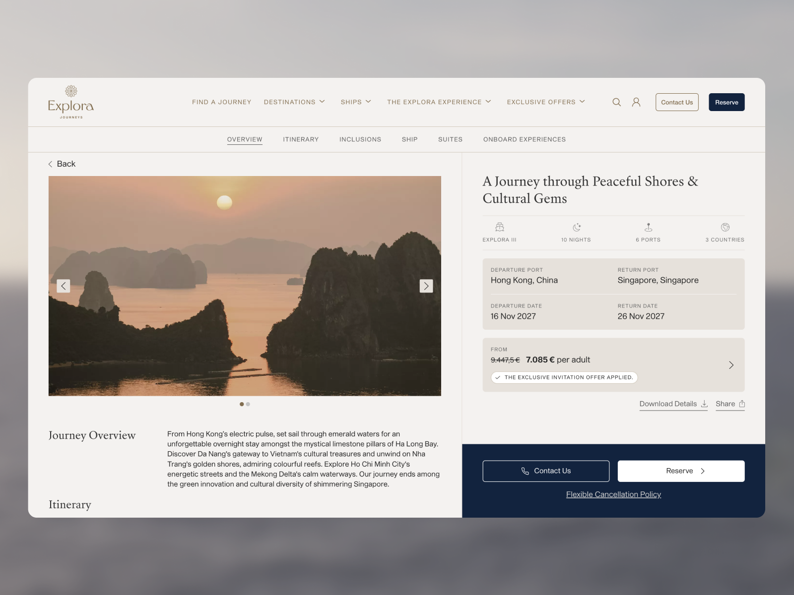 Find your Explora Journey