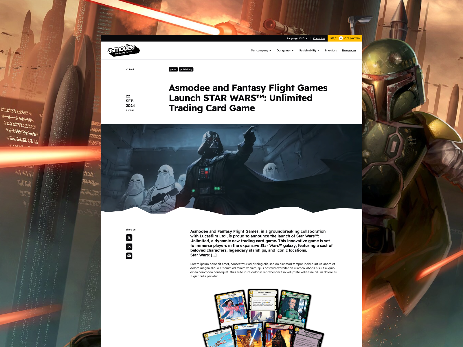 Asmodee Corporate - Article Page