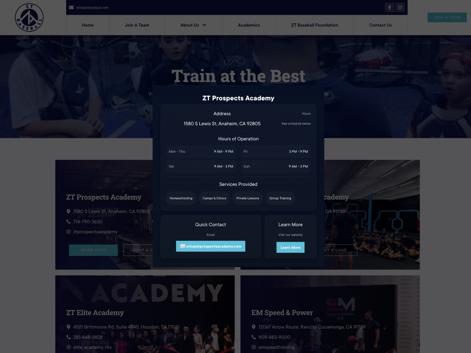 Facilities and Parks