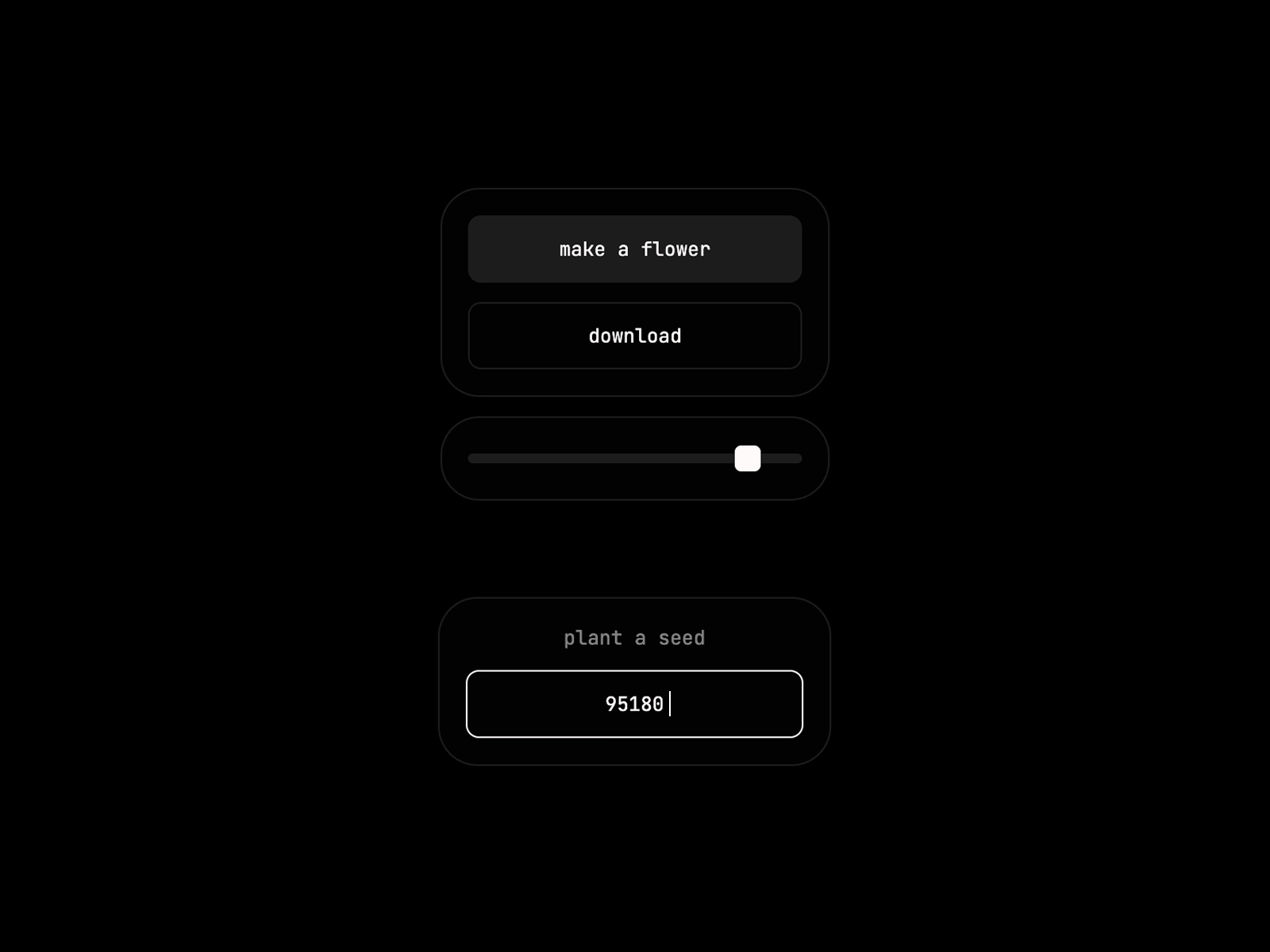 Minimalistic UI controls