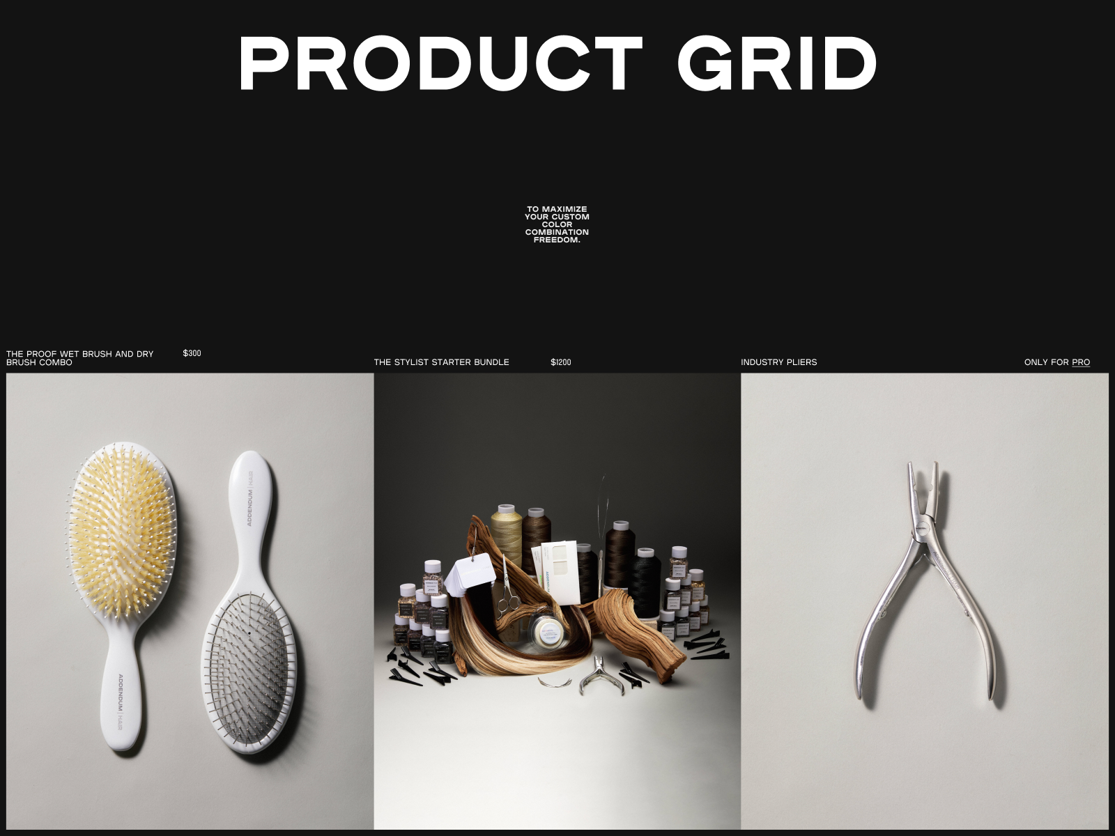 Product grid