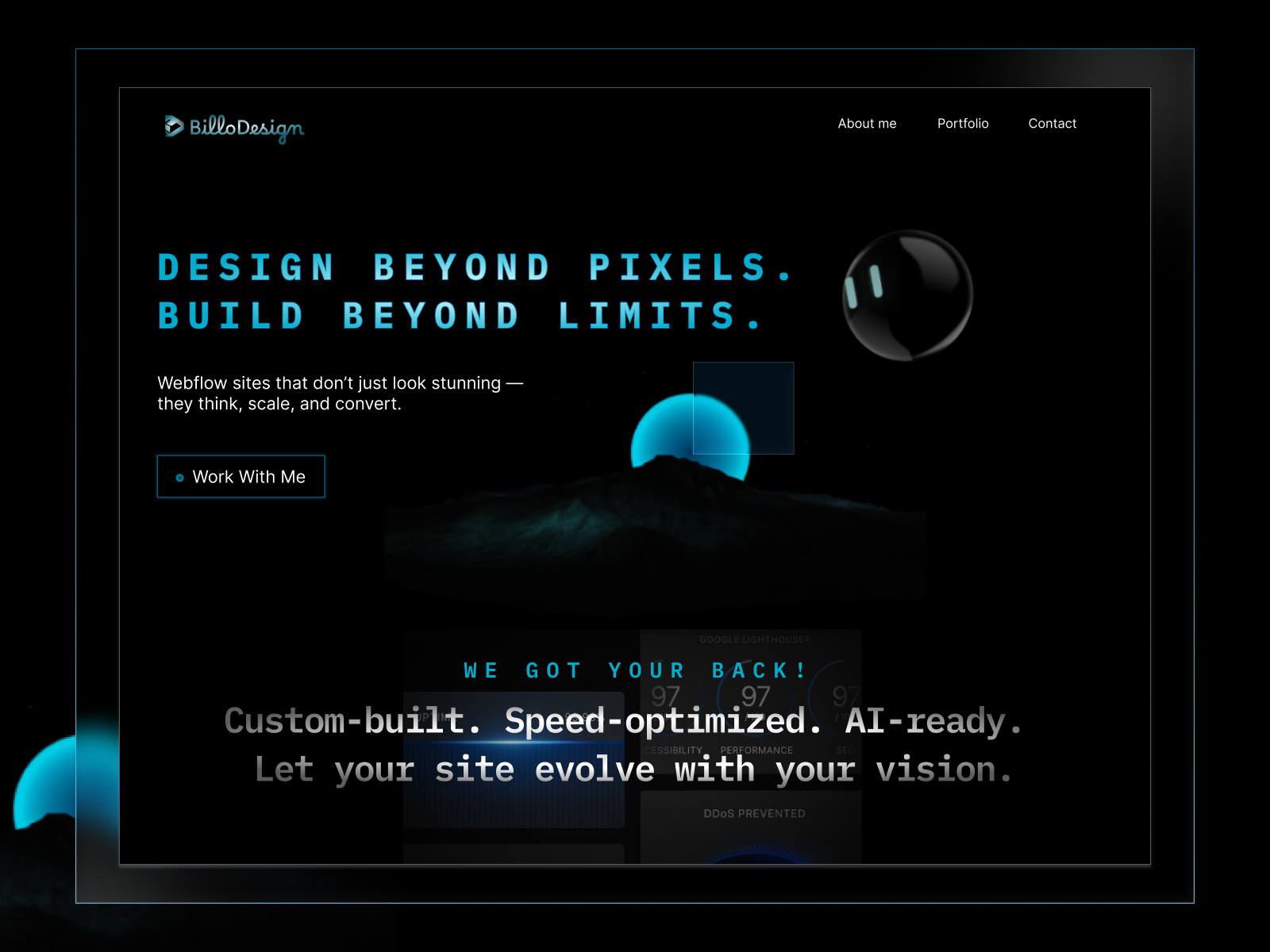 Interactive AI Orb — Scroll Animation