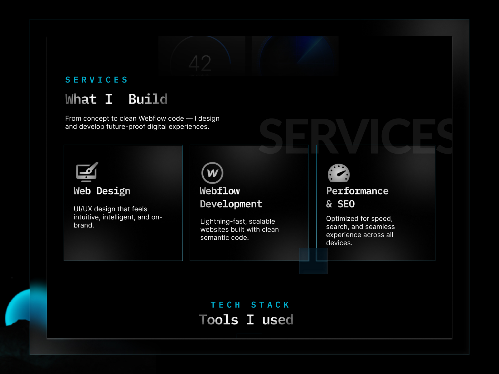 Glassmorphic Portfolio Cards — Clean, Premium...