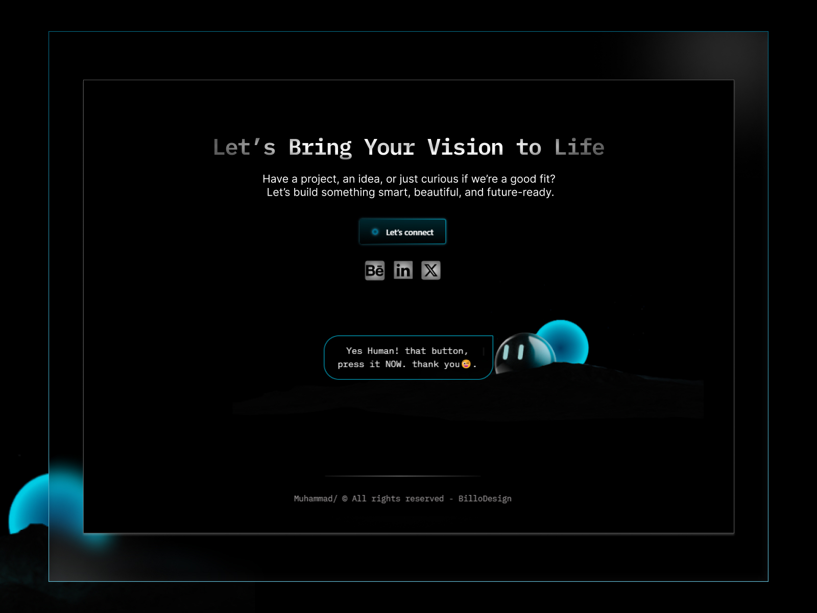 Footer Interactive AI Orb — Will Convince...