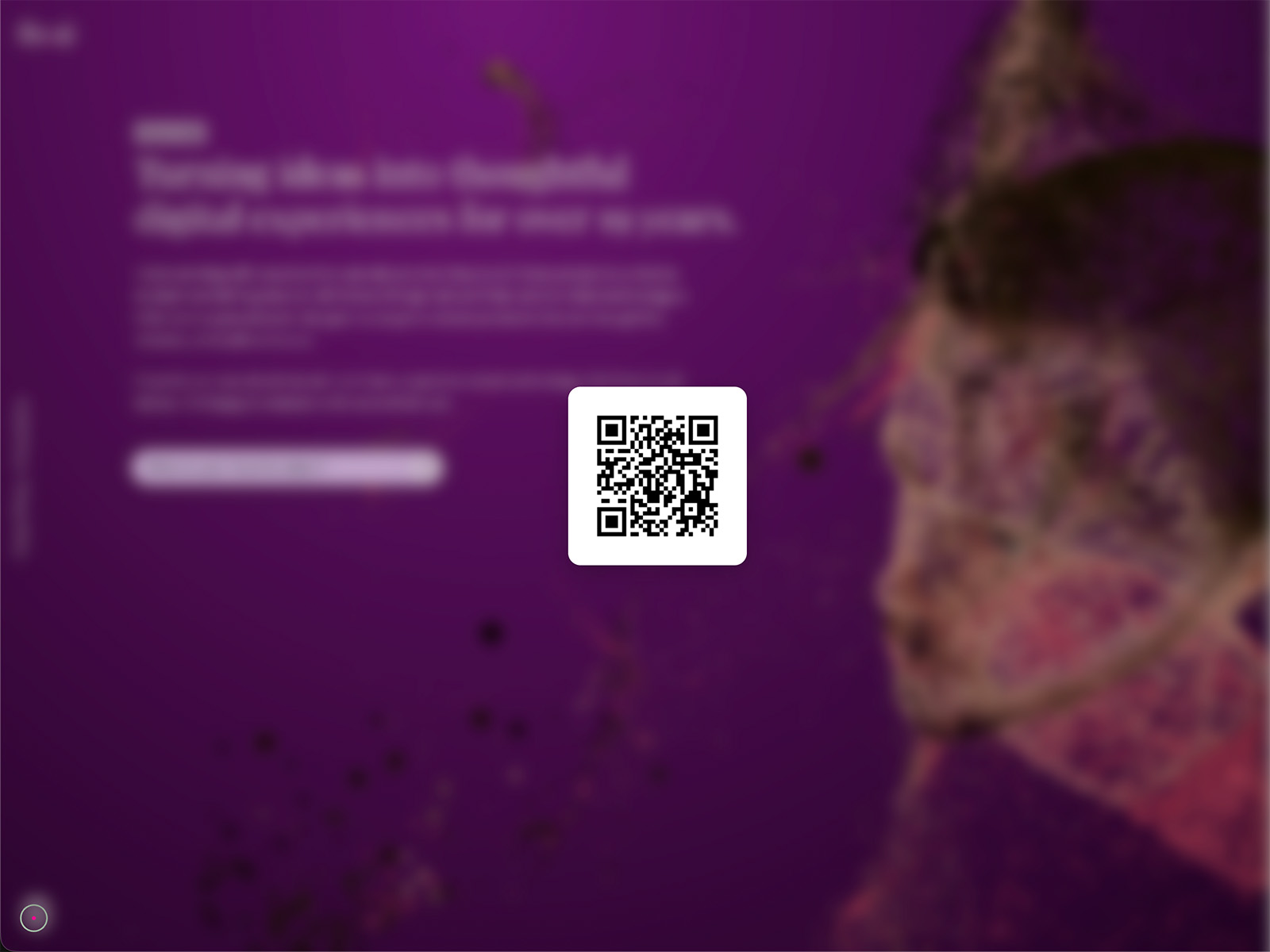 Tap the fingerprint icon in the bottom-left...