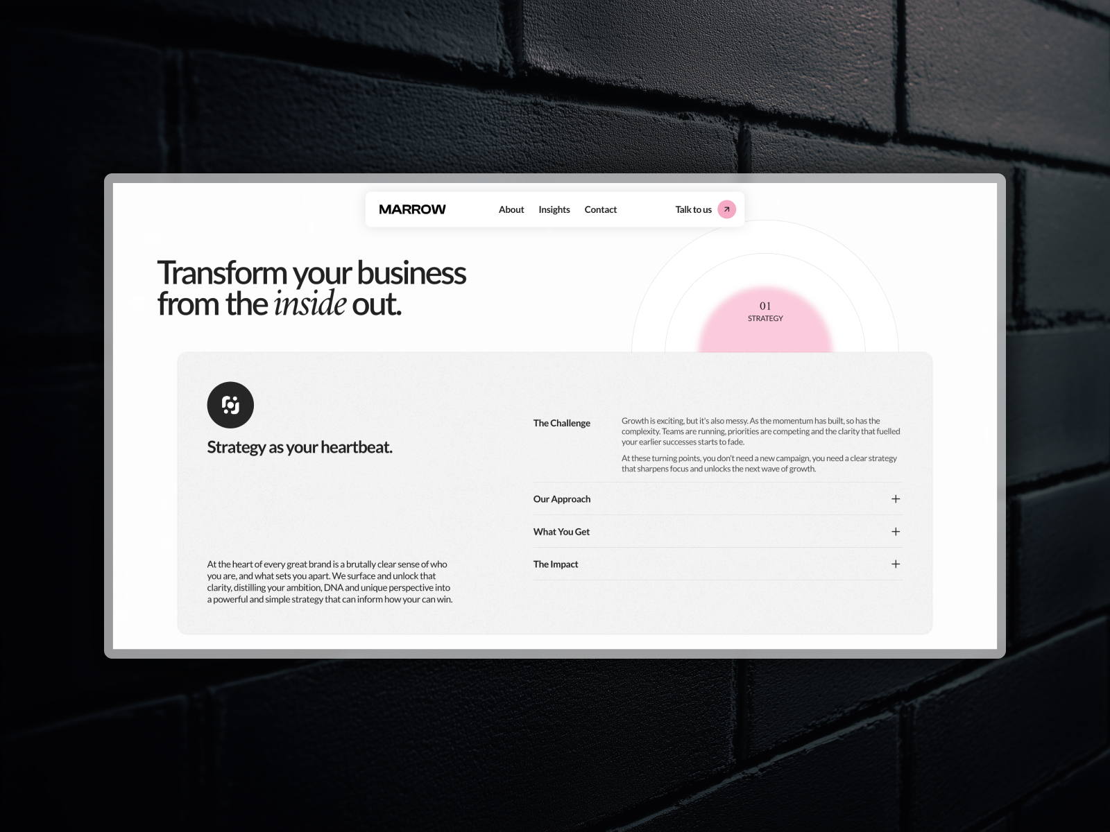 Marrow - About Us Page