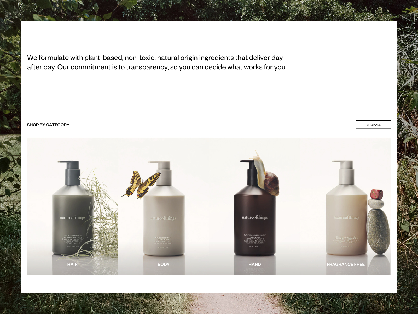 Product glow hover state and collections