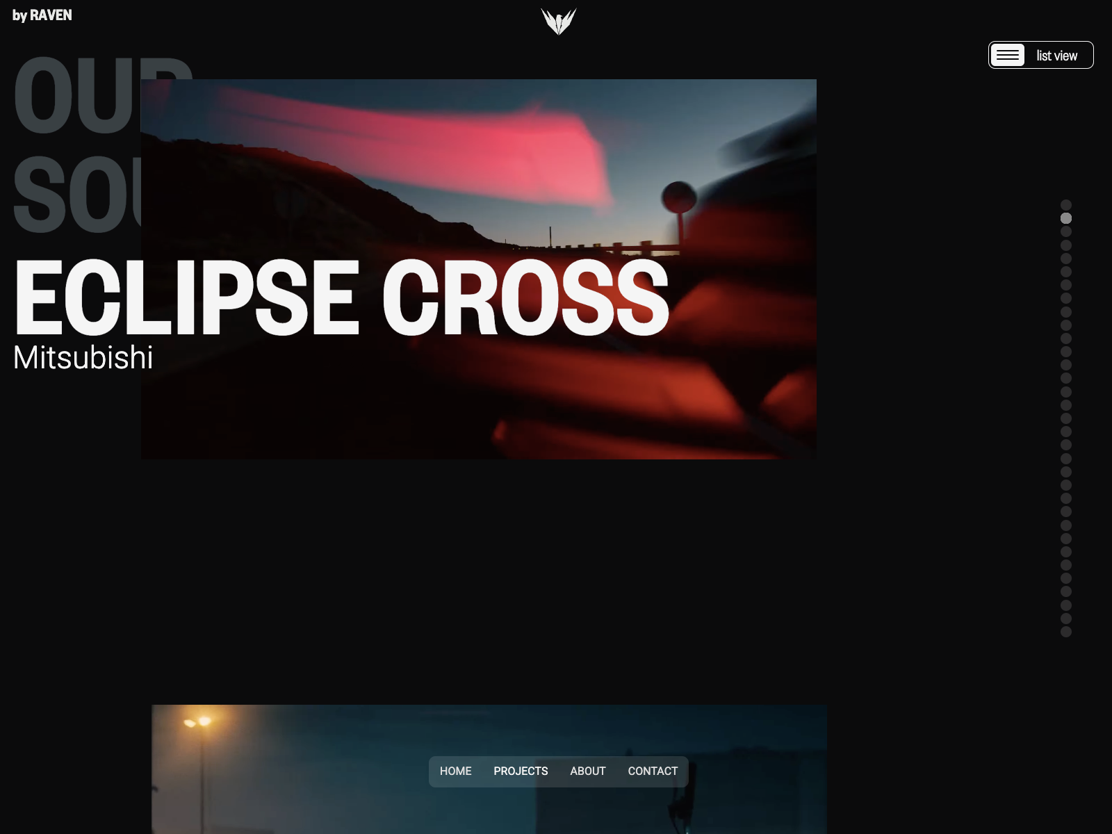 From projects overview to single project