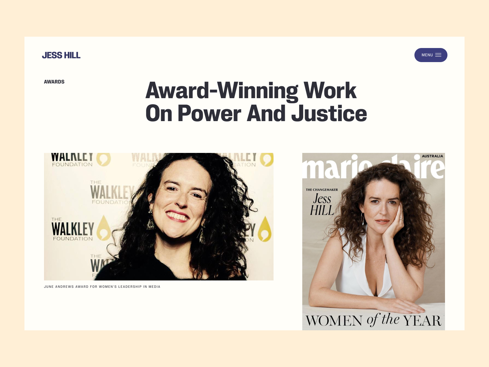 Jess Hill - Award-winning work