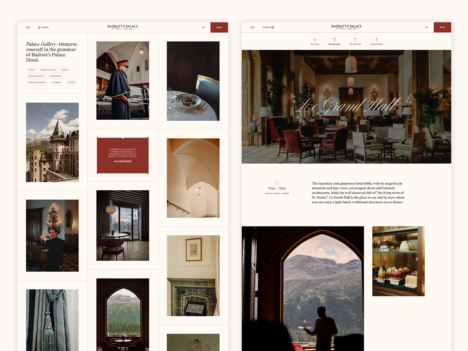 Gallery & Food and Beverage Detail