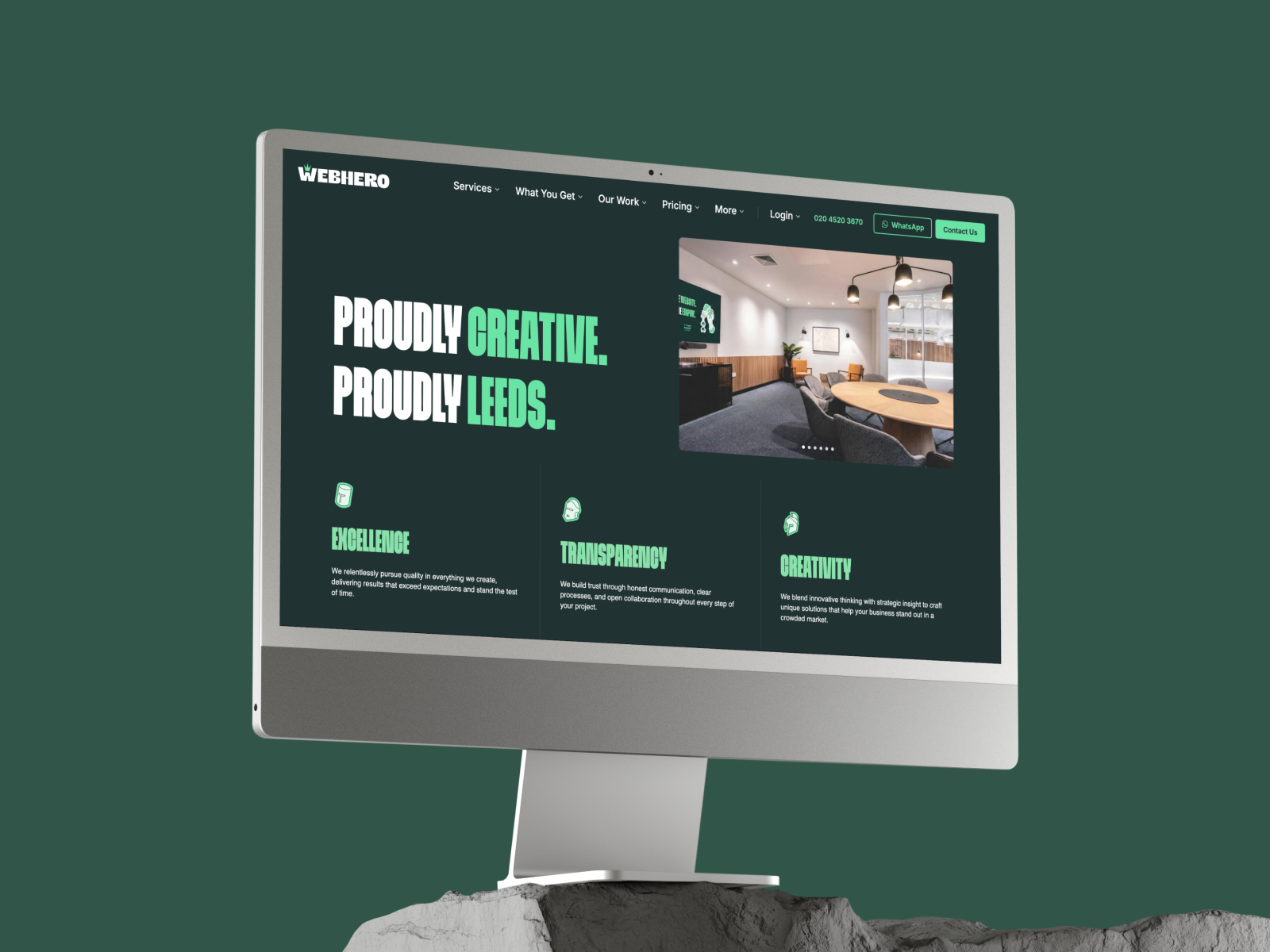 Showcasing our values, where we're from - doing what an about page should, be human but still creative.