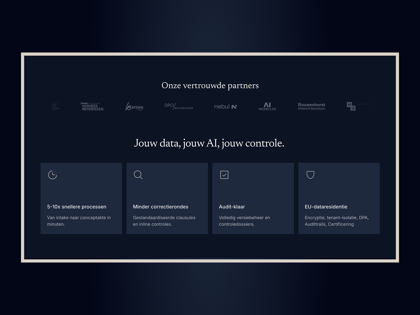 The Only Secure AI Application for Notaries...