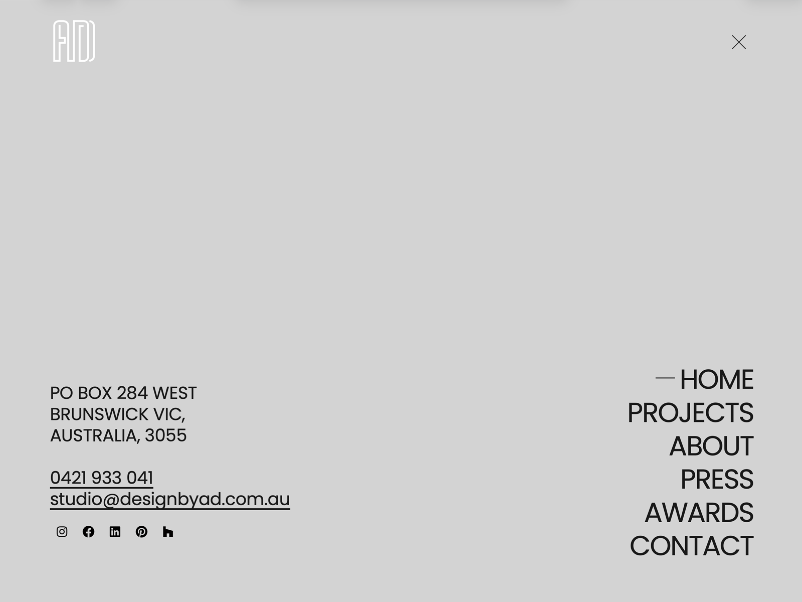 Navigation for website